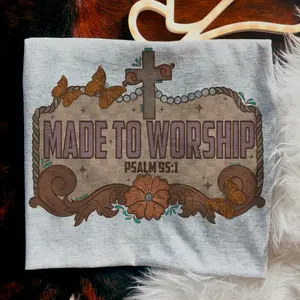 Western Made To Worship shirt, vintage crewneck sweatshirts, western outfit women, cowgirl outfits, western clothing stuff tops, country concert outfits, western style clothes