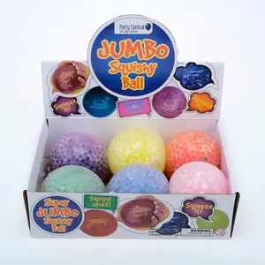 Squish Ball Jumbo 10cm Green, Pink, Yellow, Orange. Blue, Purple