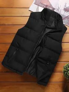 Men's Lightweight Casual Vest Gilet, Foldable Design for Autumn & Winter, Warm & Comfortable Daily Wear, Perfect for Storage