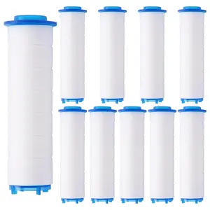 10Pcs Replacement Shower Filter for Hard Water - High Output Shower Water Filter to Remove Chlorine and Fluoride