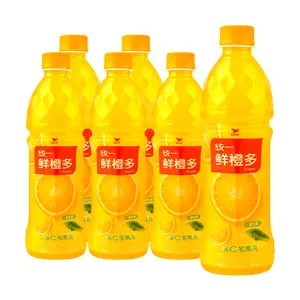 Uni-President DuoC Duo Pretty Fresh Orange Drink 450ml x 6 Pack - Vitamin C Enriched Juice Beverage
