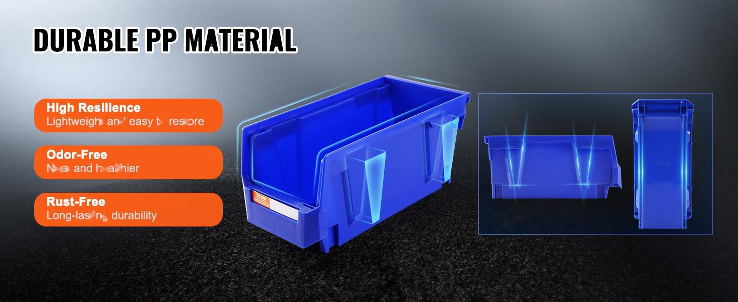 Plastic Storage Bin 11-Inch By 5-Inch By 5-Inch, Hanging Stackable Storage Organizer Bin In Blue And Red, 12-Pack, Heavy-Duty Stacking Containers For Closet, Kitchen, Office, Pantry Organization Plastic Storage Bin 11-Inch By 5-Inch By 5-Inch, Hanging Stackable Storage Organizer Bin In Blue And Red, 12-Pack, Heavy-Duty Stacking Containers For Closet, Kitchen, Office, Pantry Organization