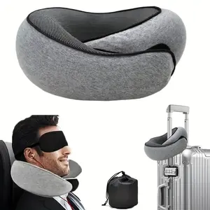 Wander Plus Travel Pillow, 2024 New Wander Plus Travel Pillow, Memory Cotton Travel Pillow, Can Store U-Shaped Pillow, Suitable for Airplanes, Cars, Offices, Upright Sleeping Neck Pillow