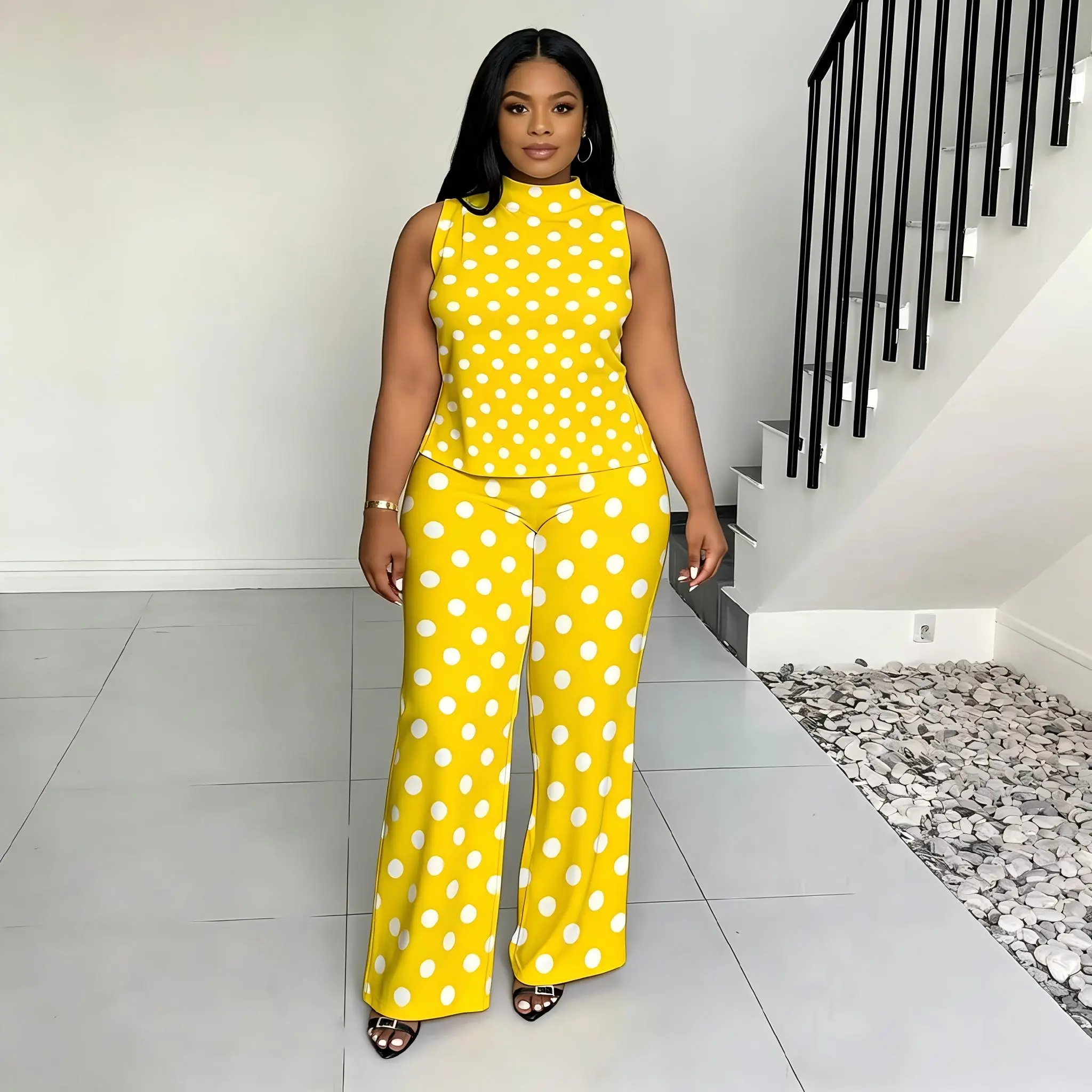 Yellow Polka Dots