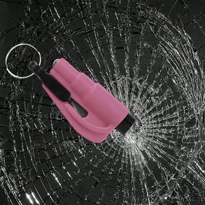 2 In 1 Mini Window Breaker, Car Key Life Hammer, Car Window Hammer Keychain, Portable Safety Hammer for Window Glass, Car Assembly & Disassembly Tools, Vehicle, Car Accessory