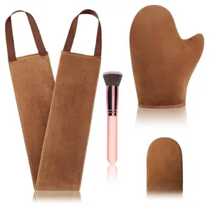 4Pack Self Tanning Mitt Applicator Kit Tanning Mitts Self Tanner Applicator Set, Includes Self Tanner