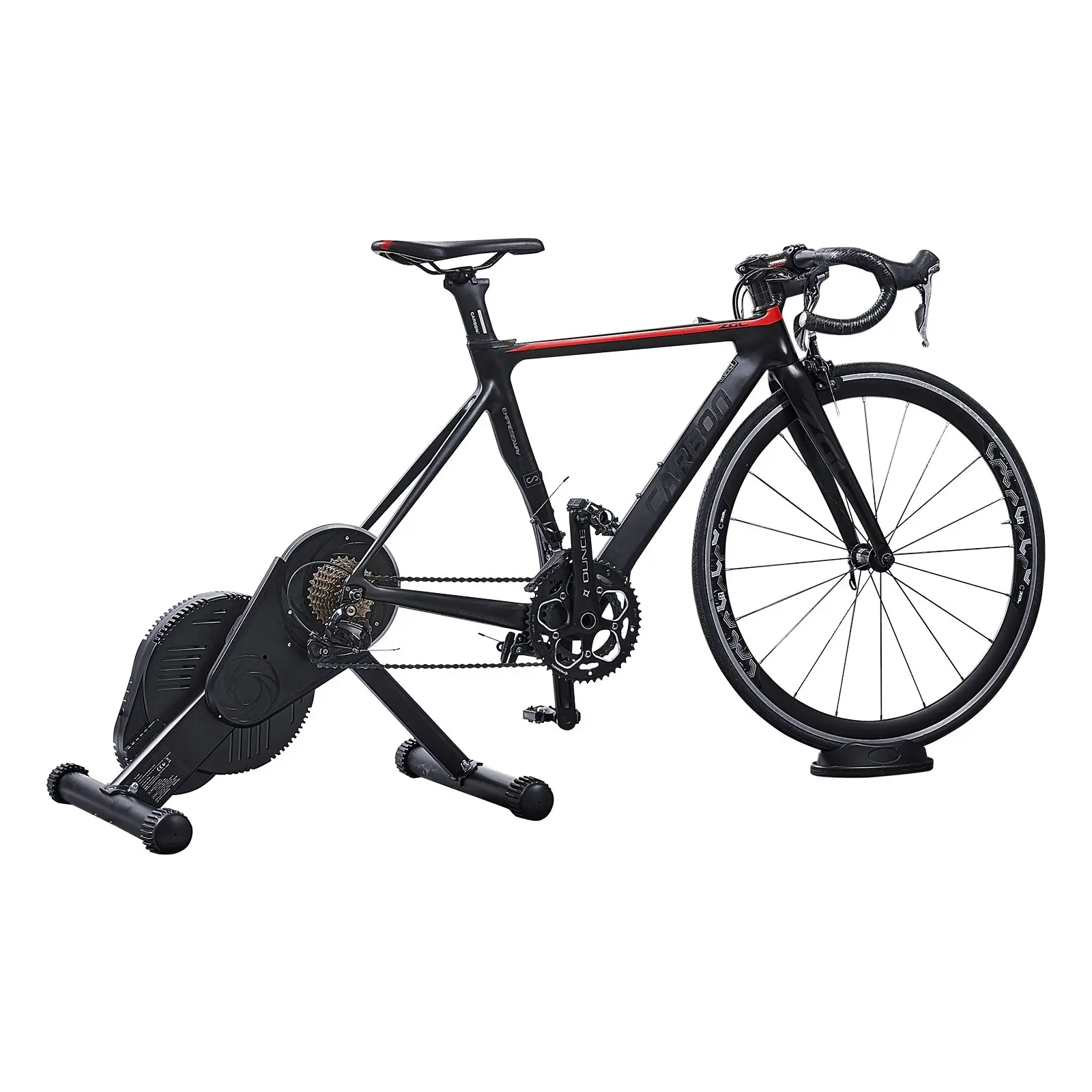 VEVOR Direct-Drive Silent Electromagnetic Indoor Smart Bike Trainer, 1-13 Levels, 26-29 in/700C Wheels, 286.6 lbs/130 Kg, Bluetooth Sync, Remote Control, Zwift App Compatible for Efficient Training, Stable