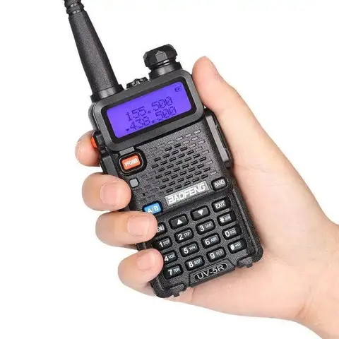 【Black Friday】1-Pack Baofeng UV-5R 5W Handheld Ham Radio, Dual Band Two-Way Radio with 1800mAh Li-ion Battery, USB Rechargeable Walkie Talkie for Camping, Hunting and Outdoor Use, Survival Gear, CHIRP Compatible