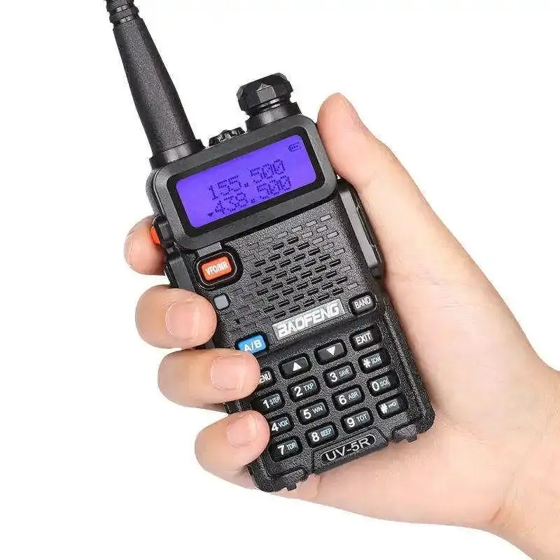 1Pack Baofeng 5W UV-5R Radio Ham Radio Handheld UV5R Long Range Dual Band 1800mAh USB Rechargeable Power Two Way Radio Walkie Talkie Portable Travel Gadgets with 1800mAh Li-ion Battery for Outdoor sports Hunting Camping Survival Gea Supports CHIRP