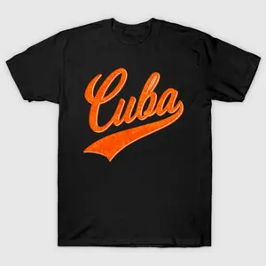 Cuba Baseball Varsity Script Classic Sports Jersey Style T-Shirt ZUM