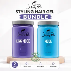 Johnny B. Mode & King Mode 32oz Haircare Styling Gel, 2-Pack