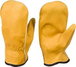 Chopper Mittens, Top Grain Cowhide, Unlined Pair of Mitts, Sizes for Teens, Women and Men