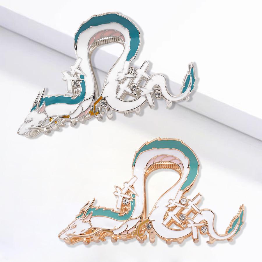 NC Cute Creative Cartoon Hair Claw Alloy Metal Dragon Hair Claws Japanese Fashion Claw Clip Hair Accessories for Women Girls