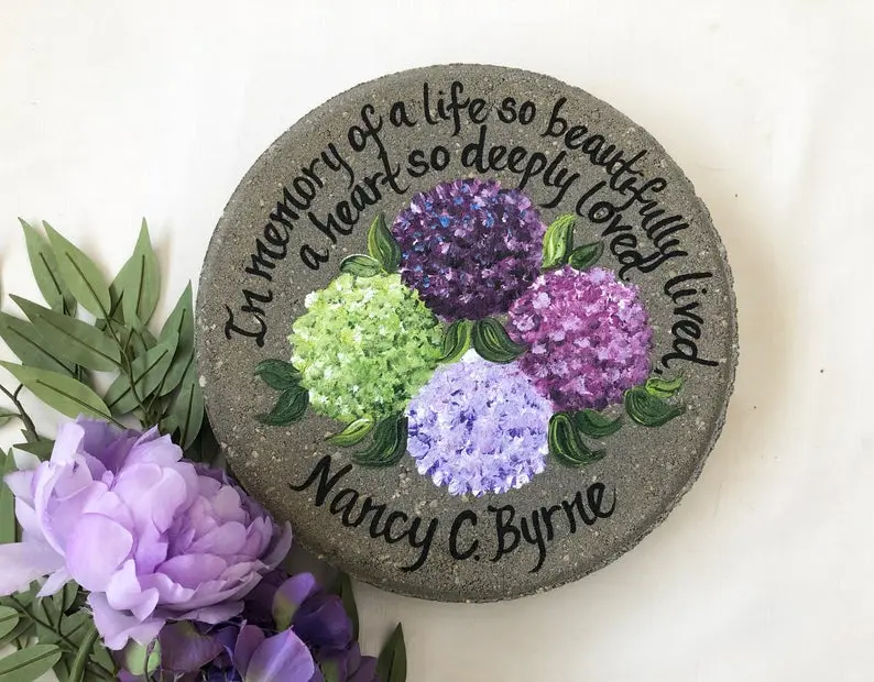 Hydrangea Memorial Garden Stone