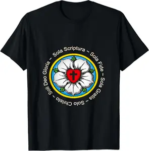 Luther Rose T-Shirt Lutheran Reformation Gift