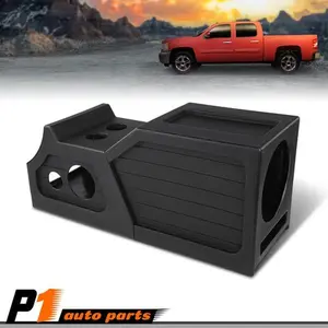 12" Center Console Subwoofer Sub Box, Easy Install PE Material Car Interior Stowing & Tidying Accessory Fit For 2007-2013 Chevy Silverado GMC