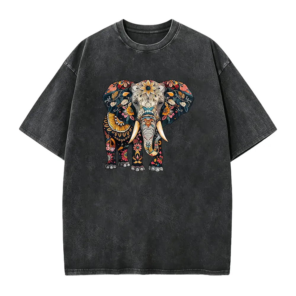 Washed T-shirt-Black