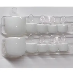 Quicklypolishedco Solid White Toes Press On Nails with Nail Kit GEL BASED  - Perfect for Any Occasion
