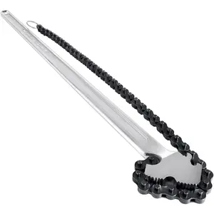【Father's Day】24 Inch Pipe Chain Wrench Heavy Duty 6.7 Inch Chain Wrench