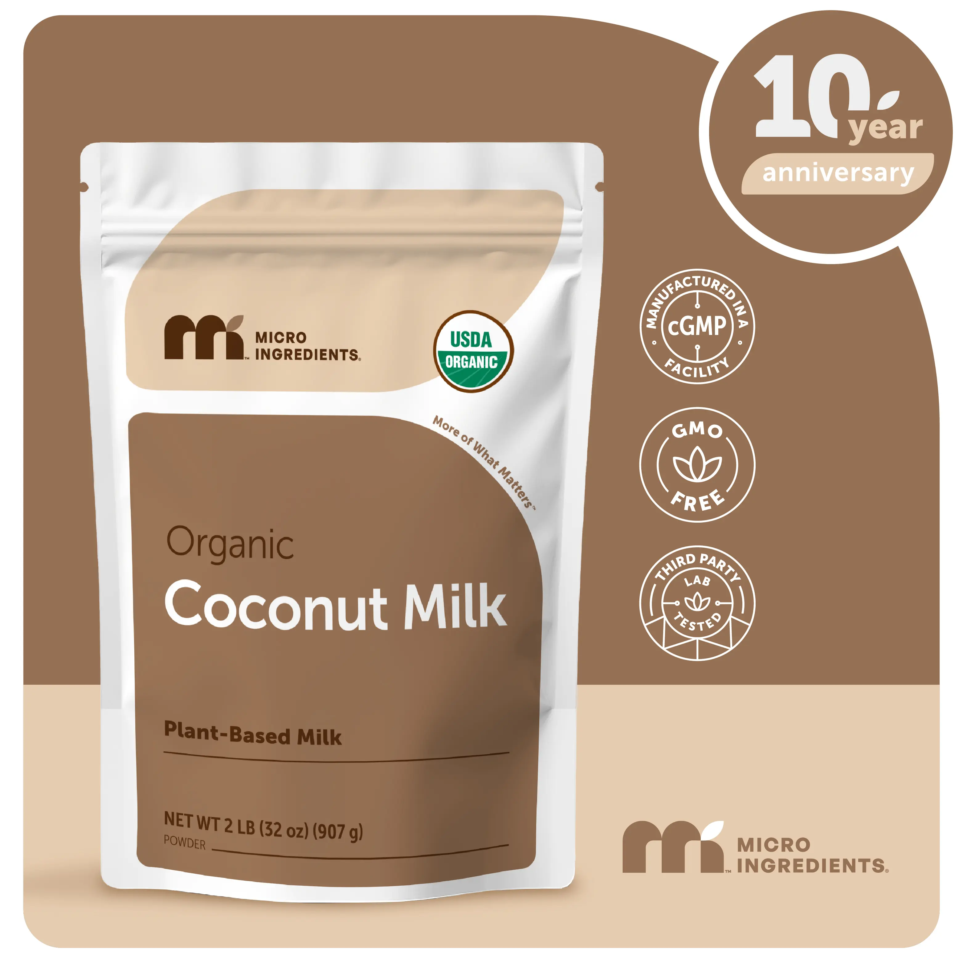 Micro Ingredients Organic Coconut Milk Powder, 2 lbs Micro Ingredients Organic Coconut Milk Powder, 2 lbs