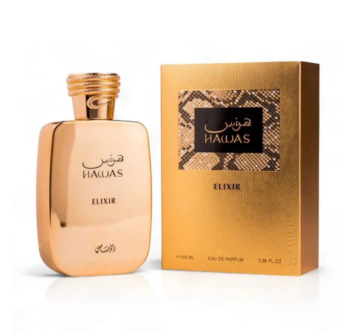 RASASI Hawas Elixir Eau de Parfum (EDP) for Men - Regular Ed., Alcohol-Free Adults' Fresh Everyday Wear Fragrance Spray, 3.38 Fl Oz Bottle, No Special Occasions Focused Men's Beauty Product