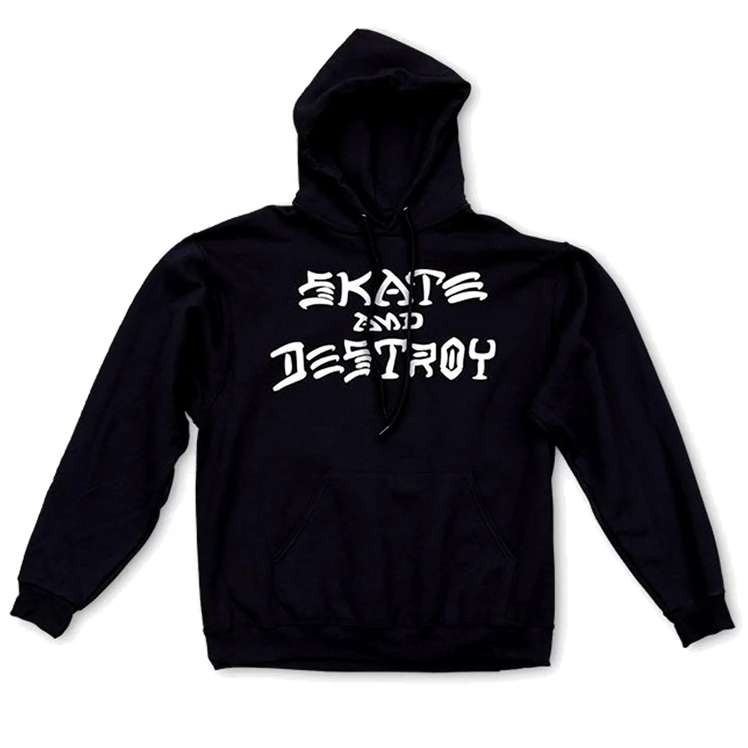 Thrasher Magazine Skateboard Hoodie Skate and Destroy Black