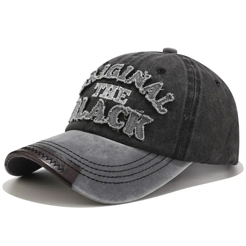 Vintage Washed Cotton Baseball Cap - Distressed Dad Hat for Men & Women