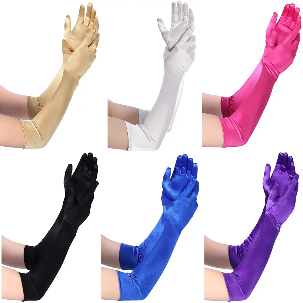 Women Long Spandex Strech Elbow Glove for Sexy Cosplay Bridesmaids Proms Dance Costume Women Long Spandex Strech Elbow Glove for Sexy Cosplay Bridesmaids Proms Dance Costume