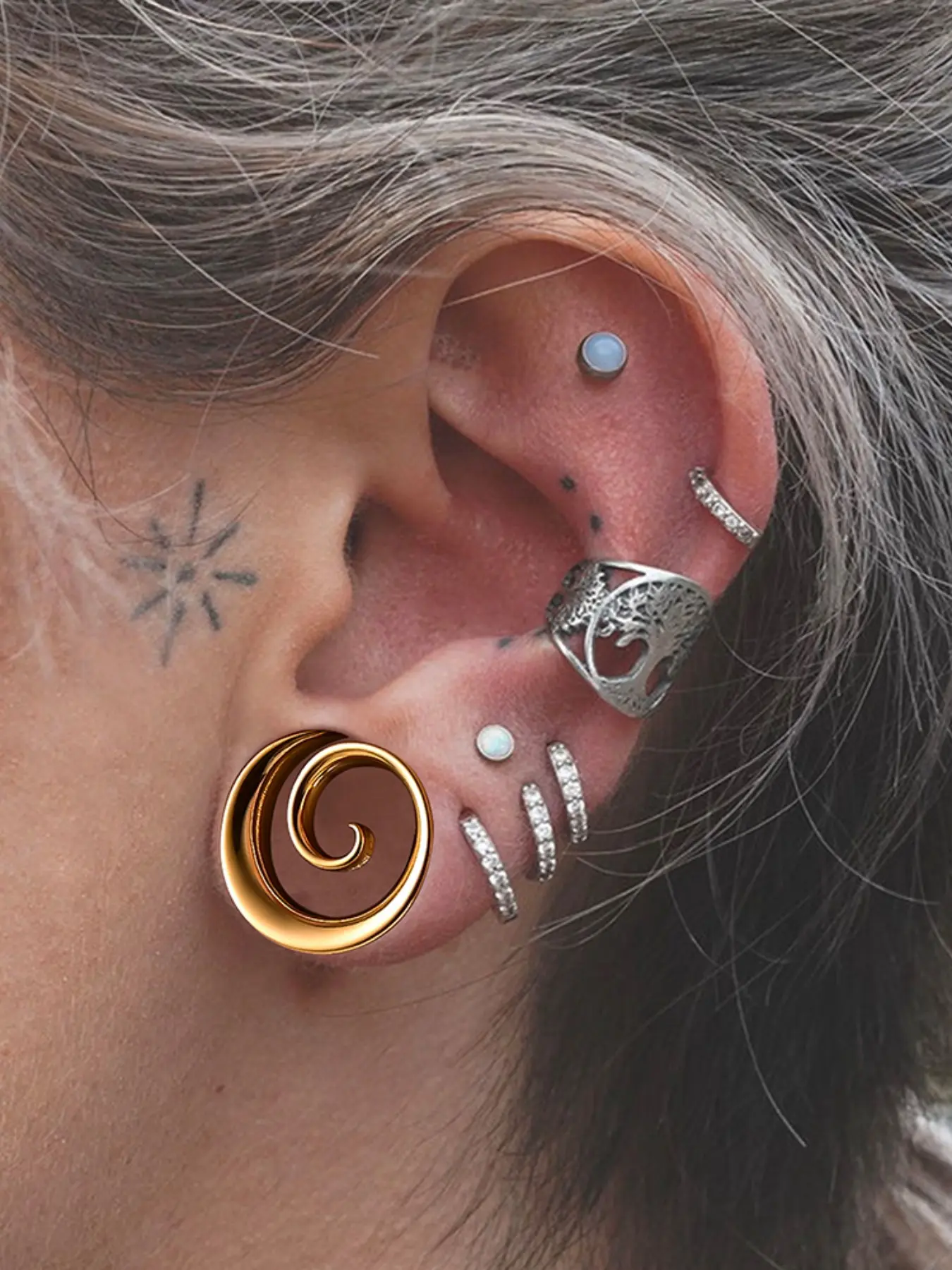 Ear Plug/Tunnel Surgical Steel Body Jewelry Casvort 2PCS 316 Stainless Steel Hypoallergenic Fashion Ear Gauges Tunnels Earrings Ear Plug/Tunnel Surgical Steel Body Jewelry Casvort 2PCS 316 Stainless Steel Hypoallergenic Fashion Ear Gauges Tunnels Earrings