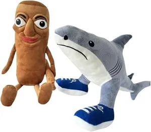 1pc Tralalero Tralala Soft Plush Toy - Italian Brainrot Design, Whimsical Shark with Sneaker Feet, Machine Washable, Ideal for Surprise Gifts, Versatile Room Decor, body safe Stuffed Animal
