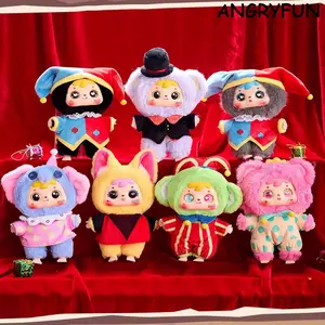 ANGRYFUN Circus Nights Plush Blind Box Figures – Cute Carnival Series Stuffed Animal Keychain Blind Boxes Figurines Mystery Collectible Decorations for Backpacks Birthday and Holiday Gift Single Box (Free Random Cute Acrylic Keychain)