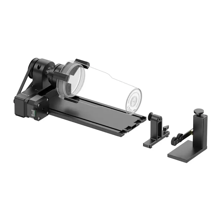 xTool RA2 Pro Y-Axis Rotary Roller Accessory with Roller Mode for xTool S1, F1, F1 Ultra, P2, M1 Ultra & Most Laser Engravers (Requires Riser) – Enables Rotary Engrave on Cylindrical Objects, Wine Glasses, Tumblers