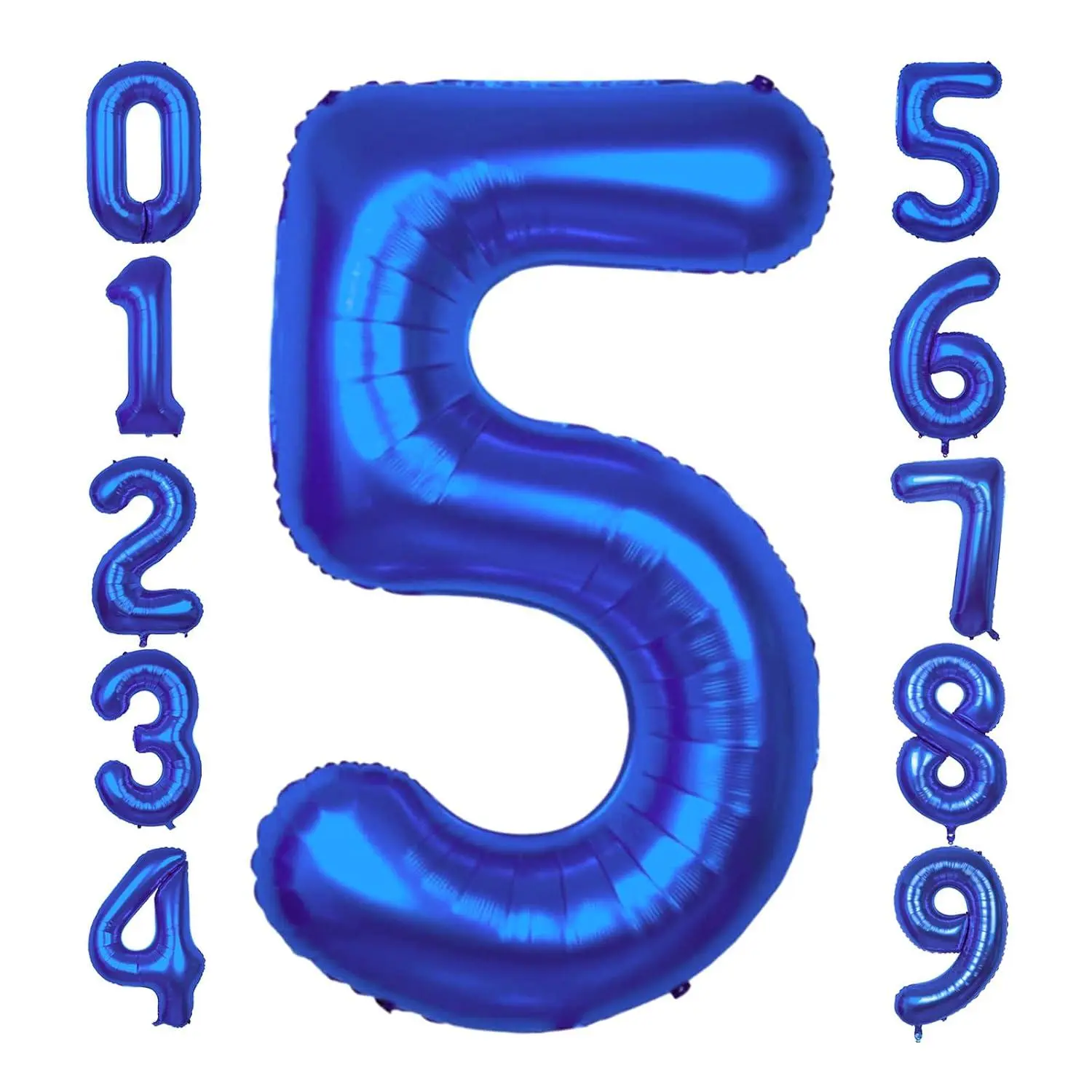 40 Inch Giant Blue Number 5 Balloon 5Th Birthday Balloon Navy Blue 5 Birthday Balloon | 5Th Birthday Decors Girls 5 Balloon Number 5 Year Old Balloon For 5Th Birthday Party Supplies Wedding Balloon "