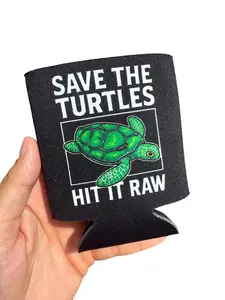 Save the Turtles Can Cooler