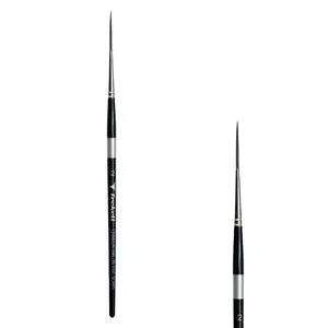 Trekell Crimson Taklon Short Handle Artist Brush - Size #2 Script/Rigger