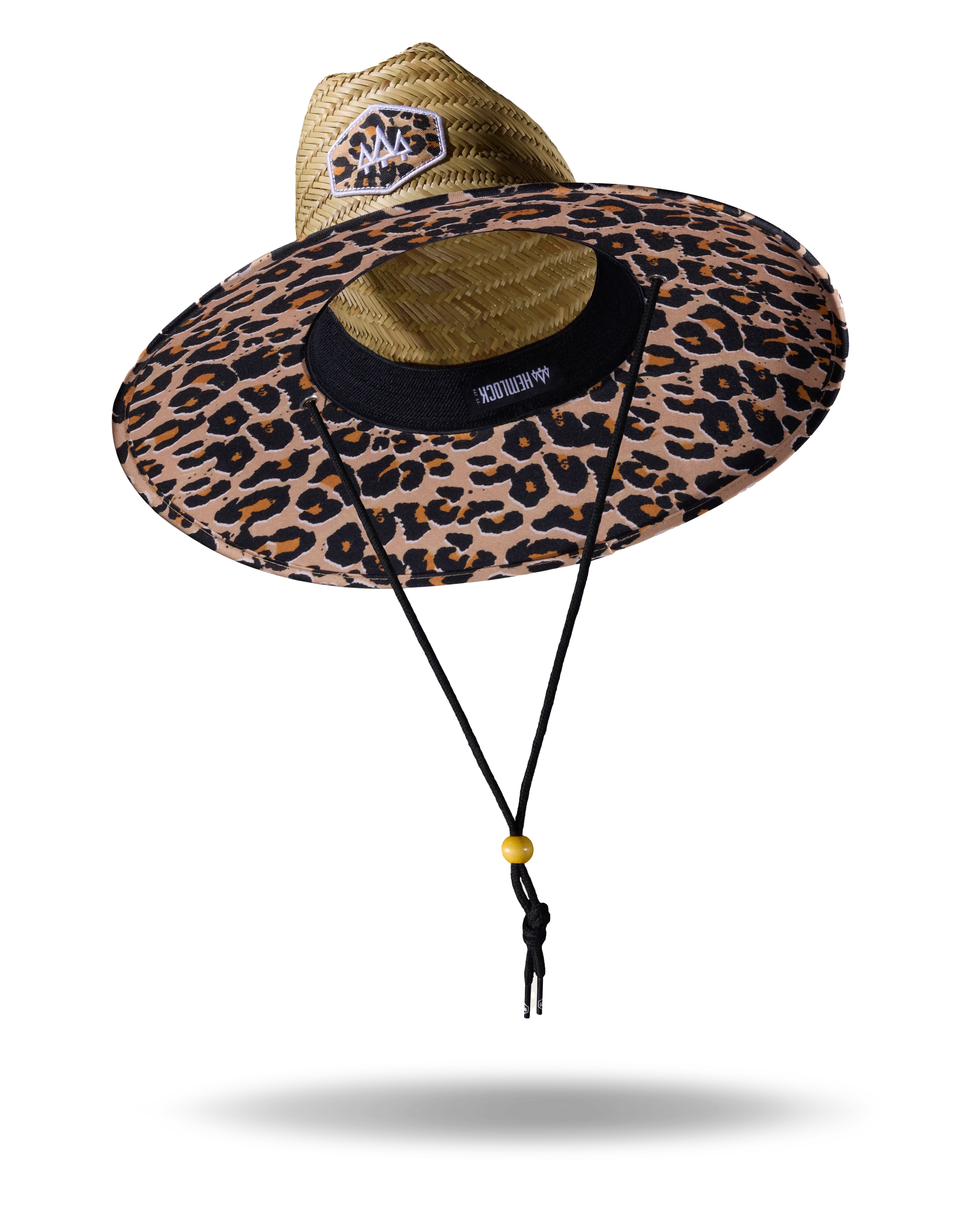 UPF 50+ Lifeguard Straw Hat in Classic Leopard