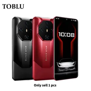 TOBLU 6.53-inch smartphone, unlocked 4G network, 16MP high-definition pixels, 4000mAh battery capacity, 4GB+128GB storage, GPS, dual SIM dual standby, stylish phone, expandable memory, Android system