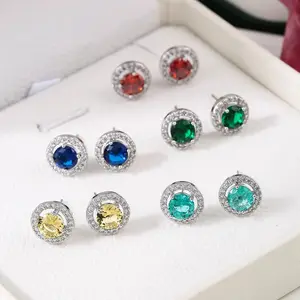 S925 Silver Premium Moissanite Stud Earrings: New Release, 0.3ct/0.5ct/2ct, Unisex Gift, Genuine Cert, dealsforyoudays Gift (Styles: Combination/Stud)