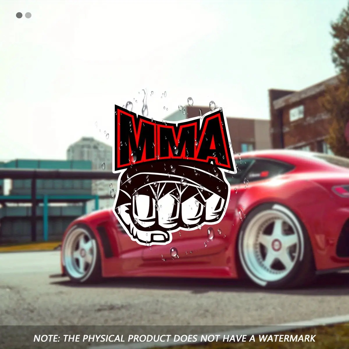 MMA Vinyl Waterproof Sticker, Safety Pole Sticker, Laptop Window Sticker