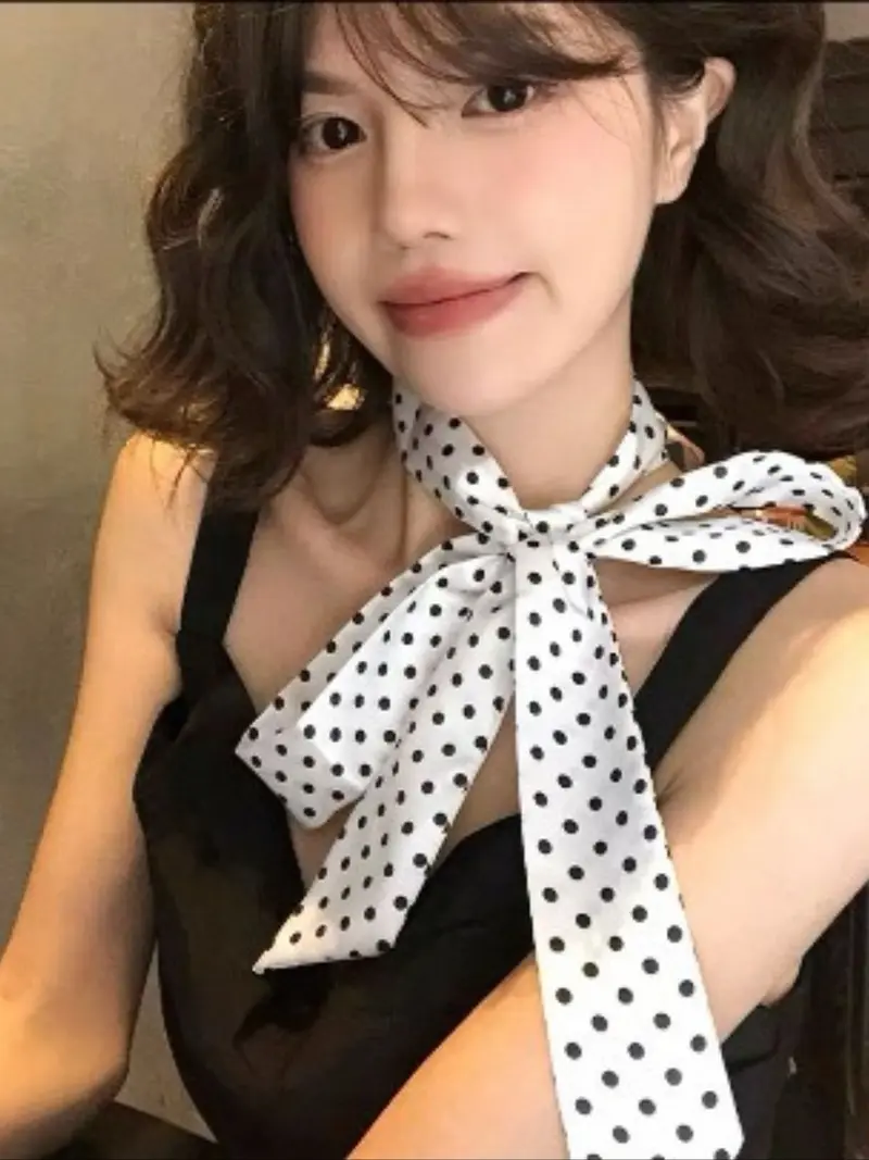 polka dot scarf top revolve - TikTok Shop