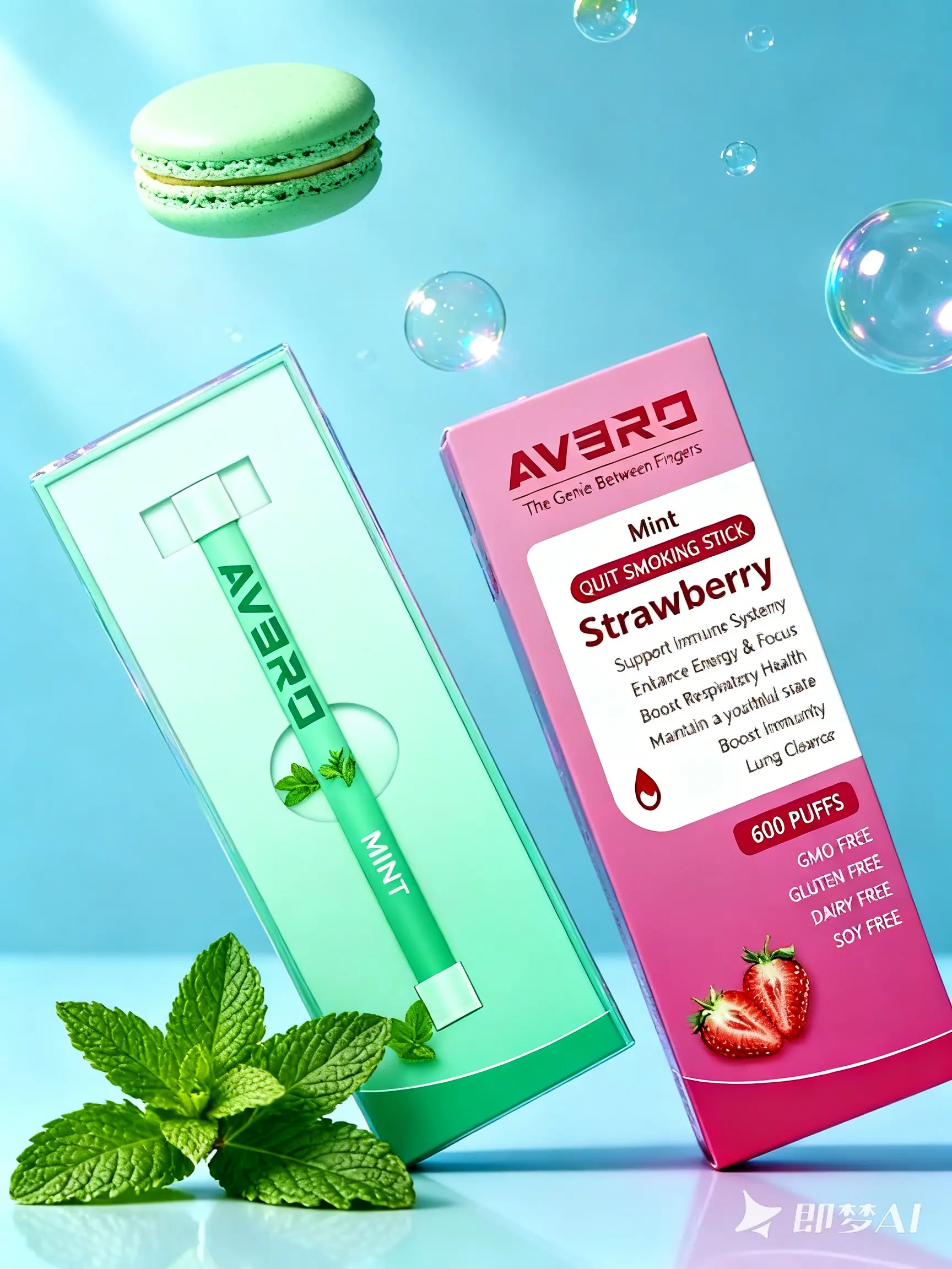 Cool Mint Essential Oil Nasal Stick - Prop 65 Safe Cool Mint Oil Oral Freshener, Stuffy Nose Relief, Bad Breath Fix, Therapeutic Aromatherapy Tool, Fitness Travel Accessory, Health & Wellness Carrier