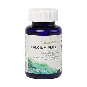 Nutra Seasons - Calcium Plus with Dead Sea Magnesium, Inactive Vitamin D3, MK-7 MenaQ7 Vitamin K2｜Formulated for Maximum Calcium Absorption and Efficacy｜Patented Materials｜Support Strong Bones｜60 Capsules