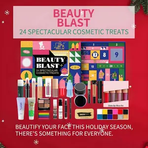 Makeup Advent Calendar Set, 24-Day Christmas Countdown Calendar Makeup Set, Professional Christmas Cosmetics for Women and Girls, All-in-One Makeup Gift Set, Surprise Box