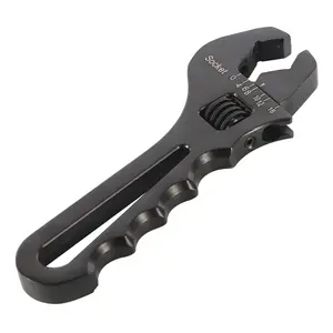 Findmall 3AN-16AN Adjustable An Fitting Wrench Tool Light Aluminum Wrench Tool for Hose End Fitting Adapter Black