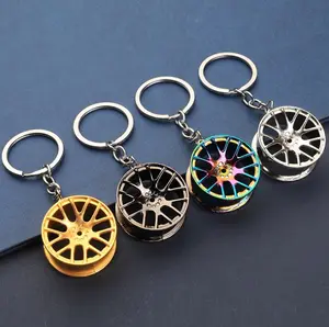 Metal Car Wheel Keychain | JDM Style Car Rim Wheel Accessories | Car Lover Gift | Car Guy Accessory