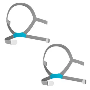 2 Pack Replacement F40 Headgear and 2 Pairs Magnetic Clips for AirFit F40 Headgear，Comfortable Adjustable Head Strap Replacement for Resmed F40 Full Face Mask-Standard/Medium Size