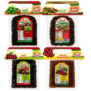 Persian Lavashak Variety Pack | 4 Flavor Sour Candy Box, Prunella Tamarind Sour Cherry Cornelian Cherry | Viral Trending Goldis