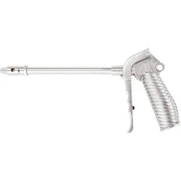 Value Collection High Flow Safety Air Gun - Chrome Plated 12" Aluminum Tube, 3/8 NPT Inlet, 230psi Max Pressure, Model 4017312427JP
