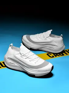 Men Sports Running Shoes Casual Marathon Air Cushion Sneakers Leather Breathable Lightweight Male Comfortable Athletic Nonskid Casual Sneakers Hiking Outdoor