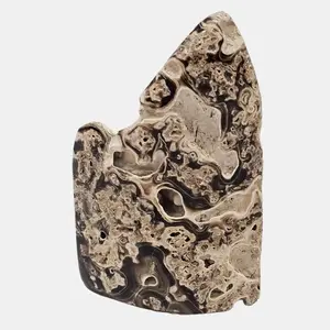 Chocolate Calcite Free Form with Portal 4 Inch Natural Brown Stone for Grounding Confidence & Spiritual Insight 2.75 Pounds